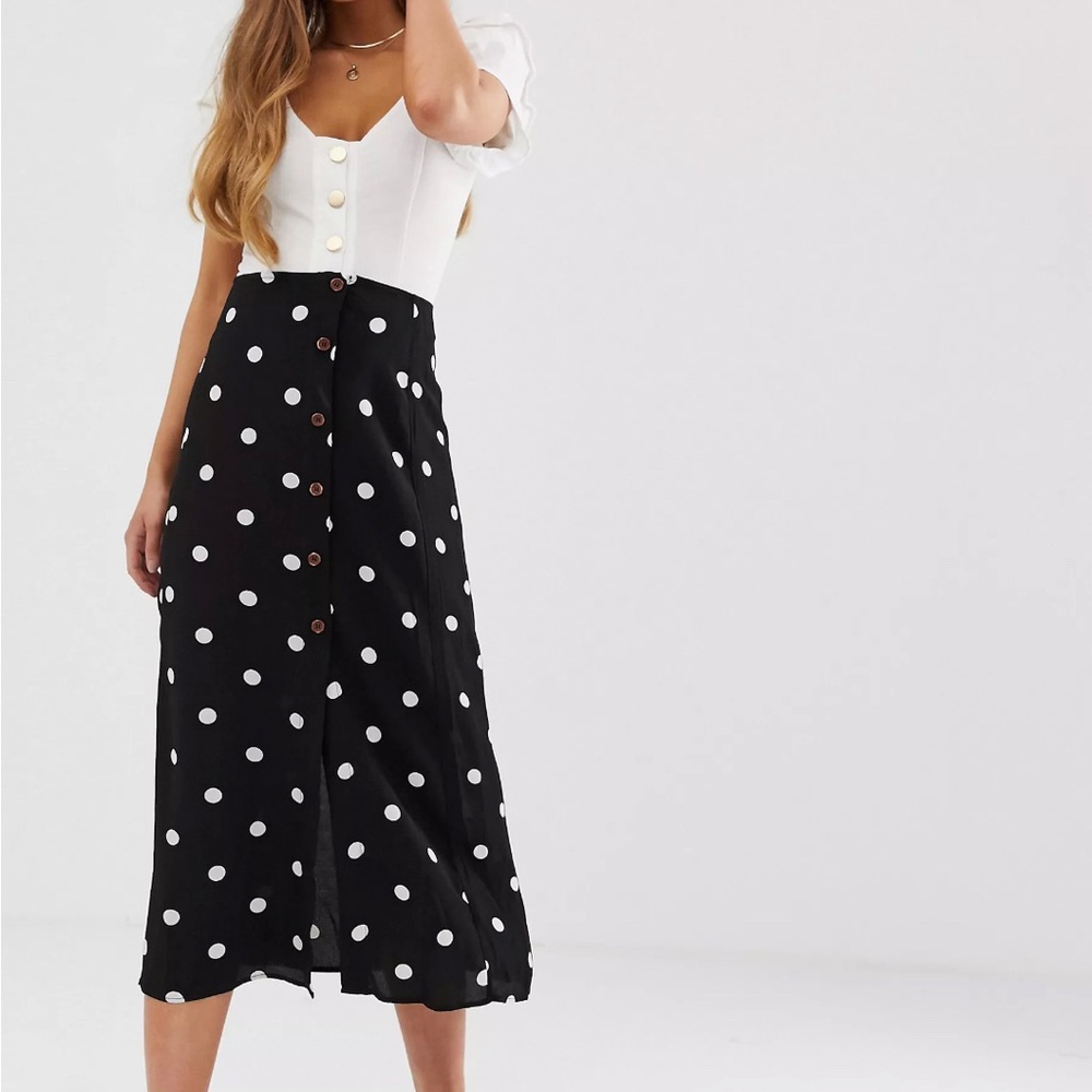 Free People Retro Love Midi Skirt